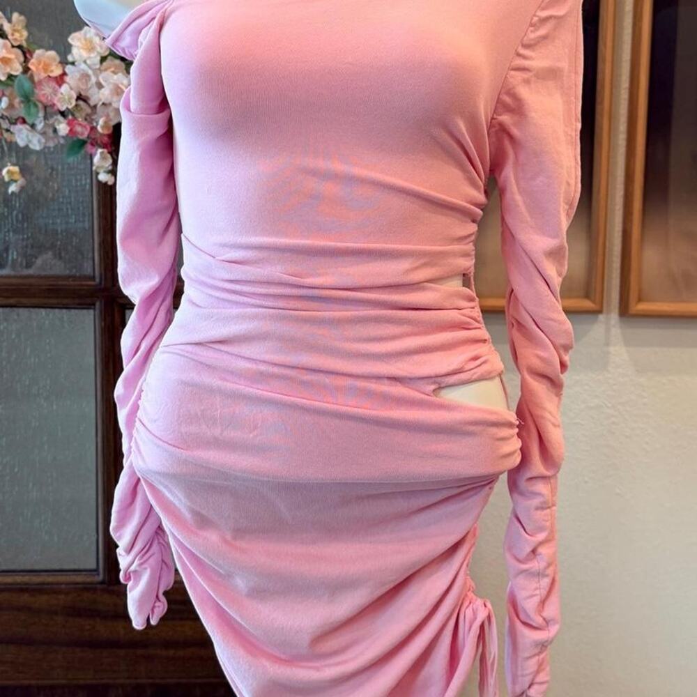 Zara pink off the shoulder J2023-01UPP